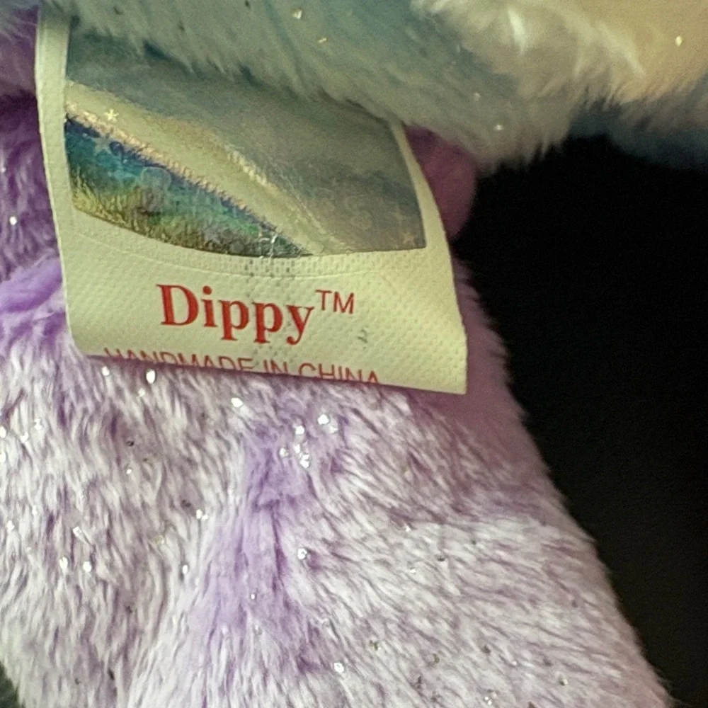 Ty Beanie Babies DIPPY Pastel Rainbow Bunny Plush